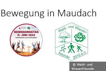 Logo Bewegungstag 2022 und Logo Wald- und Wiesenfreunde