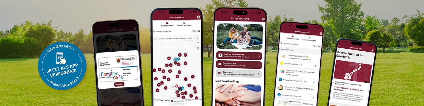 Familienkarte App Seite