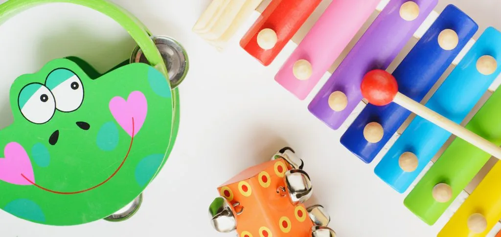 musical instruments collection white background top view jpg